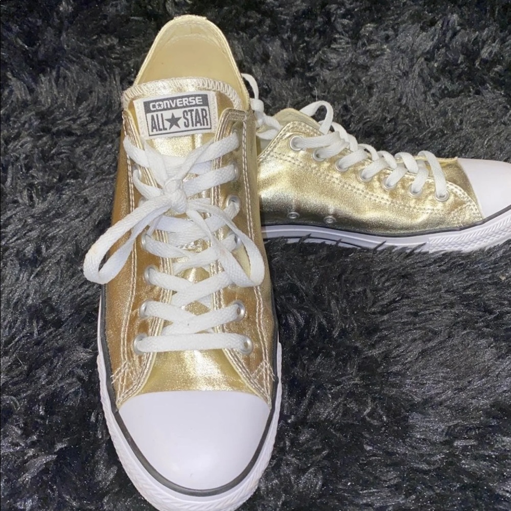 Gold Converse